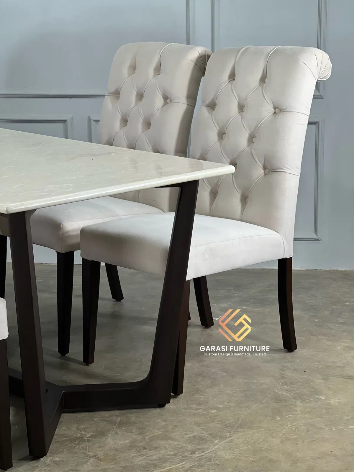 SET MEJA MAKAN MINIMALIS MODERN - GF0011 - GARASI FURNITURE