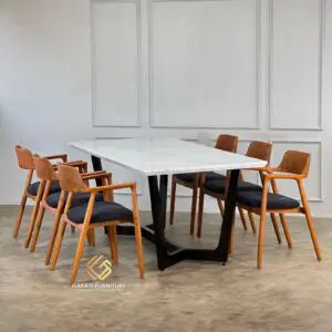 GF204 SET MEJA MAKAN MODEL MINIMALIS MODERN