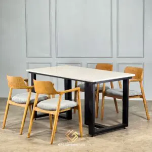 SET MEJA MAKAN MODEL MINIMALIS MODERN
