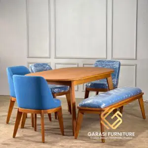 SET MEJA MAKAN MODEL MINIMALIS MODERN