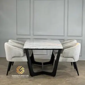 SET MEJA MAKAN MODEL MINIMALIS MODERN - GF2021