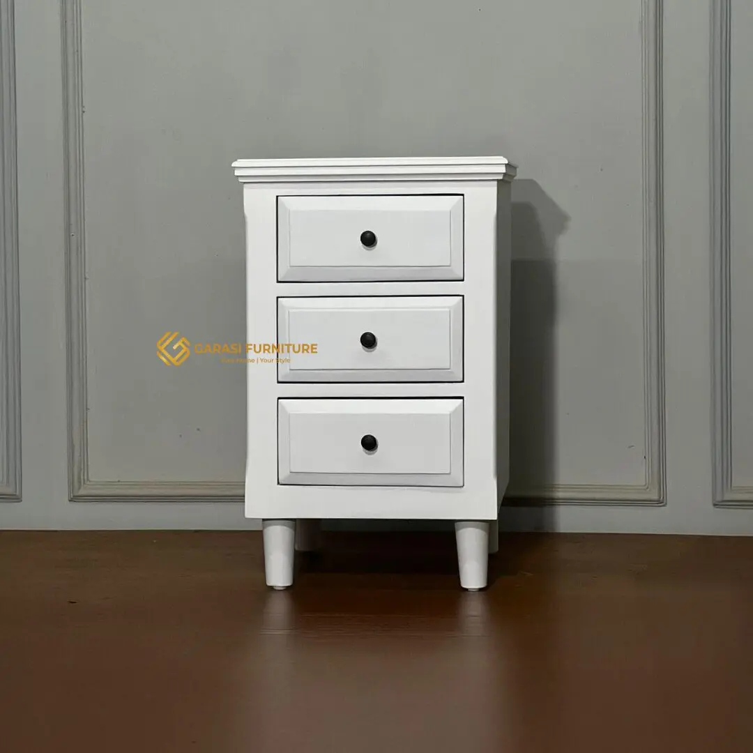 NAKAS KAYU JATI DUCO PUTIH - GF6001 - Gambar 3